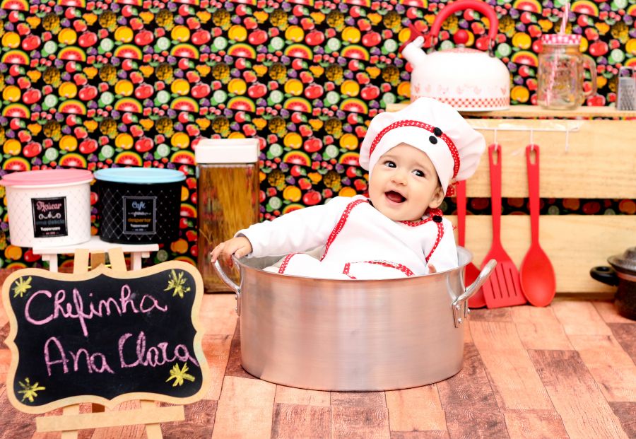 Ensaio Mini Chef de Cozinha - Ana Clara