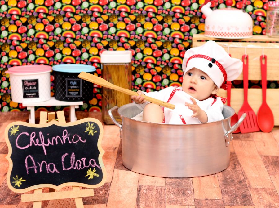 Ensaio Mini Chef de Cozinha - Ana Clara