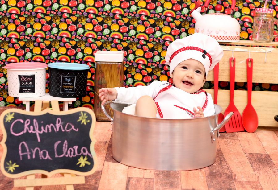 Ensaio Mini Chef de Cozinha - Ana Clara