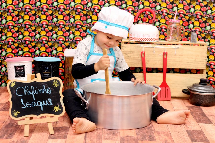 Ensaio Mini Chef de Cozinha- Isaque
