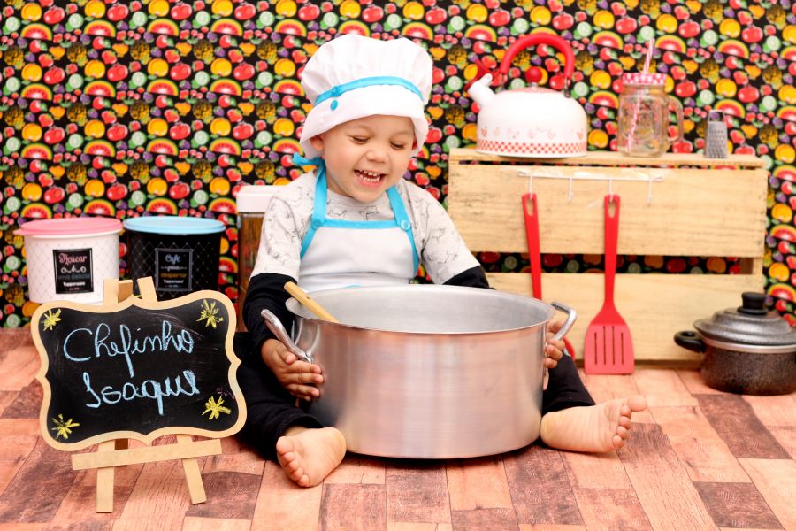 Ensaio Mini Chef de Cozinha- Isaque