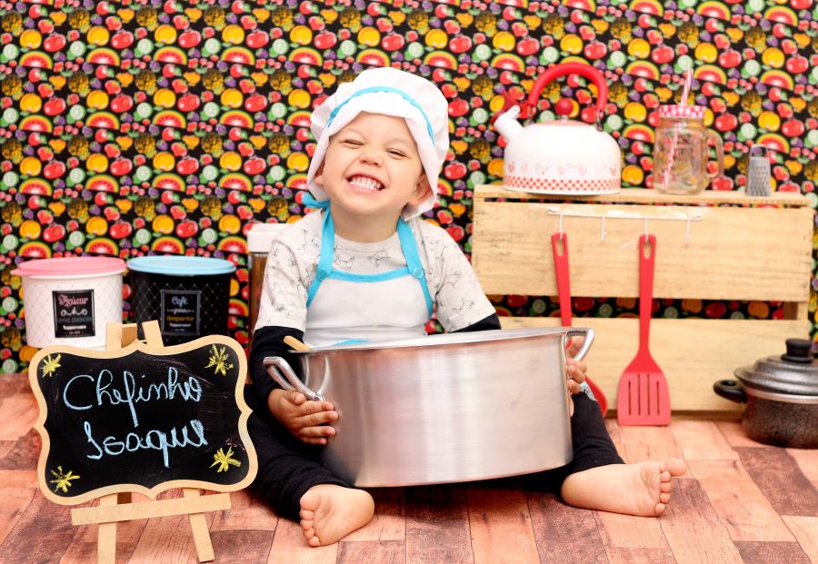 Ensaio Mini Chef de Cozinha- Isaque