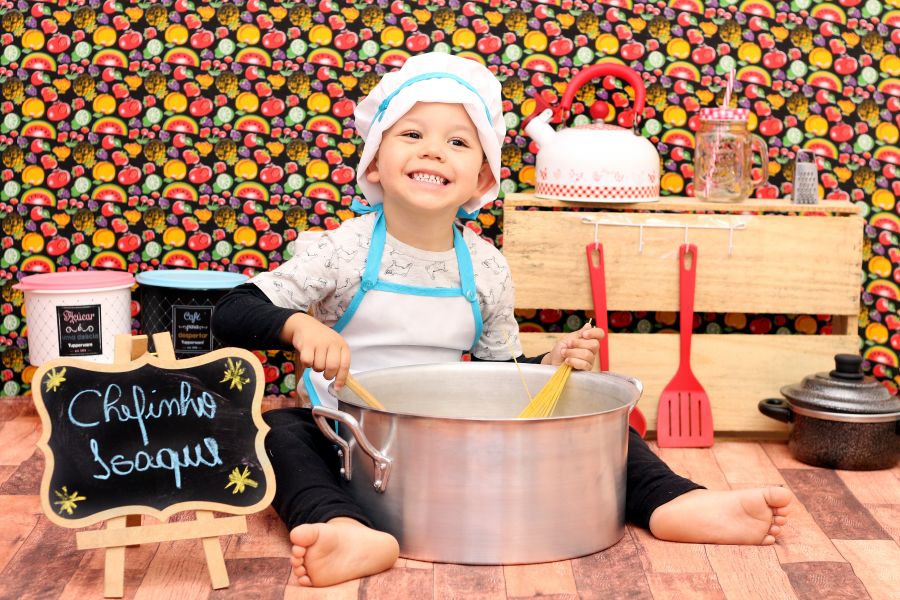 Ensaio Mini Chef de Cozinha- Isaque