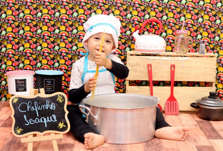 Ensaio Mini Chef de Cozinha- Isaque