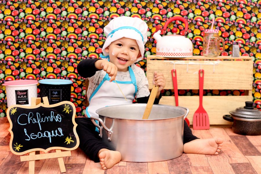 Ensaio Mini Chef de Cozinha- Isaque