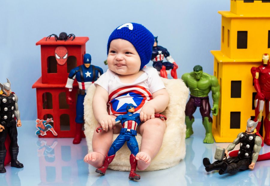 Ensaio Vingadores - Théo 5 meses