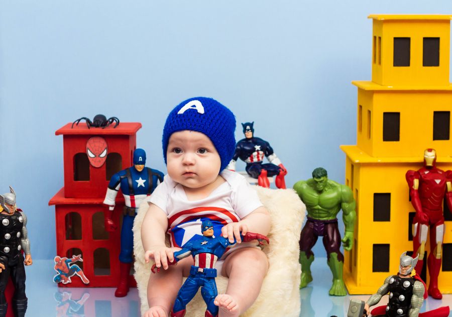 Ensaio Vingadores - Théo 5 meses