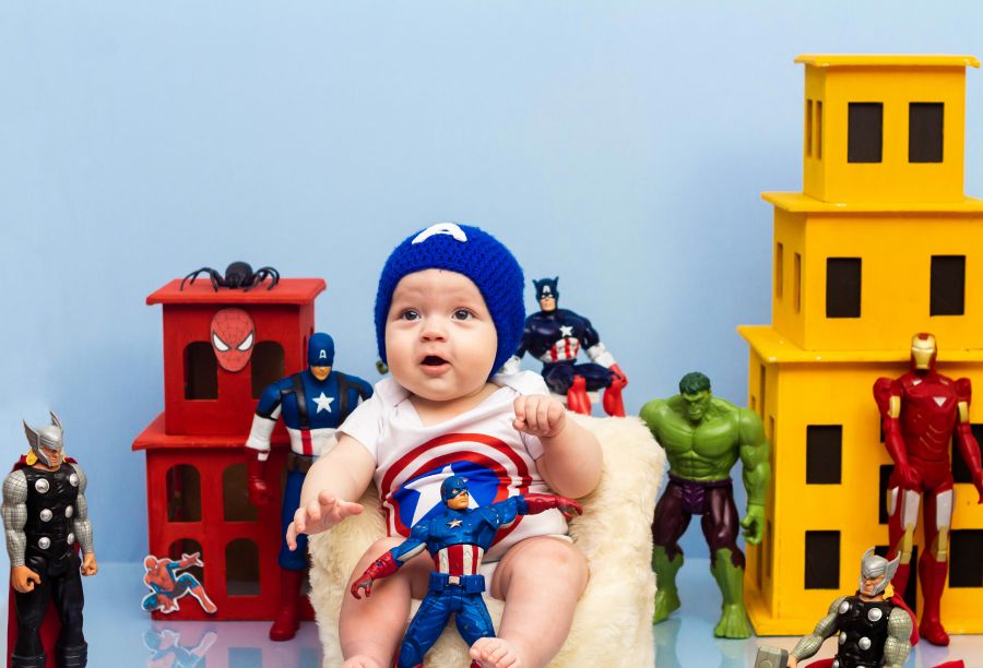 Ensaio Vingadores - Théo 5 meses