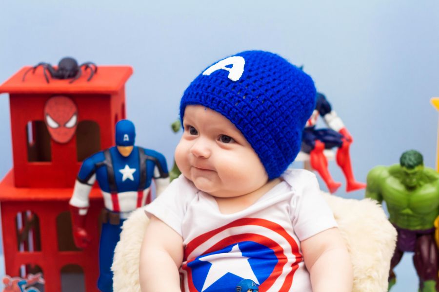 Ensaio Vingadores - Théo 5 meses