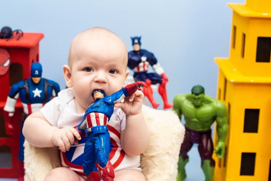 Ensaio Vingadores - Théo 5 meses